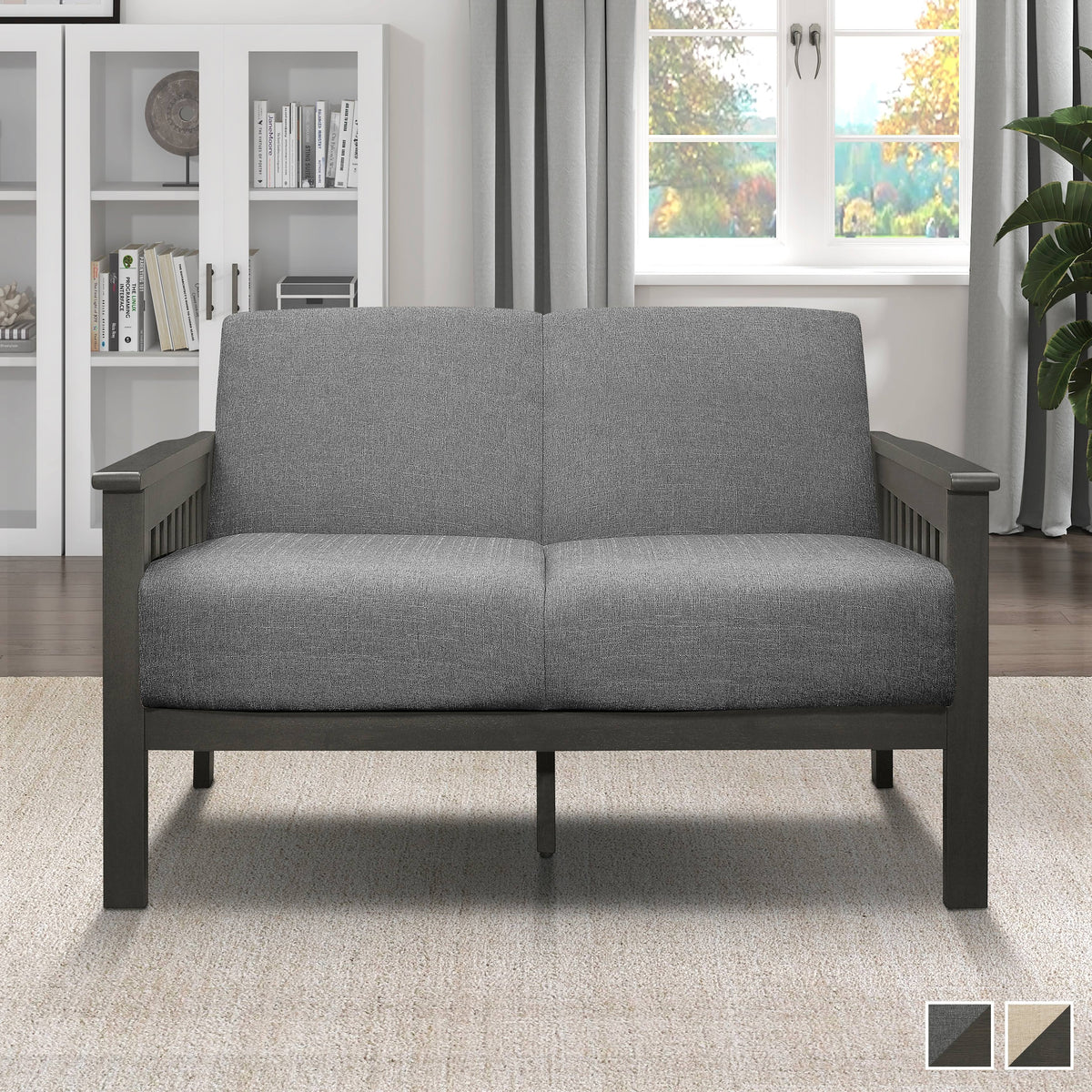 Light Brown Loveseat C395