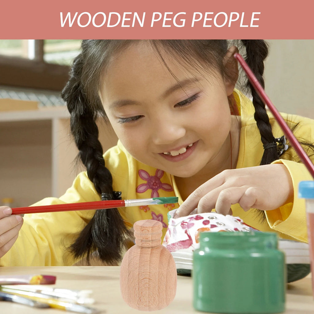 20 Pcs Wooden Dolls N4990
