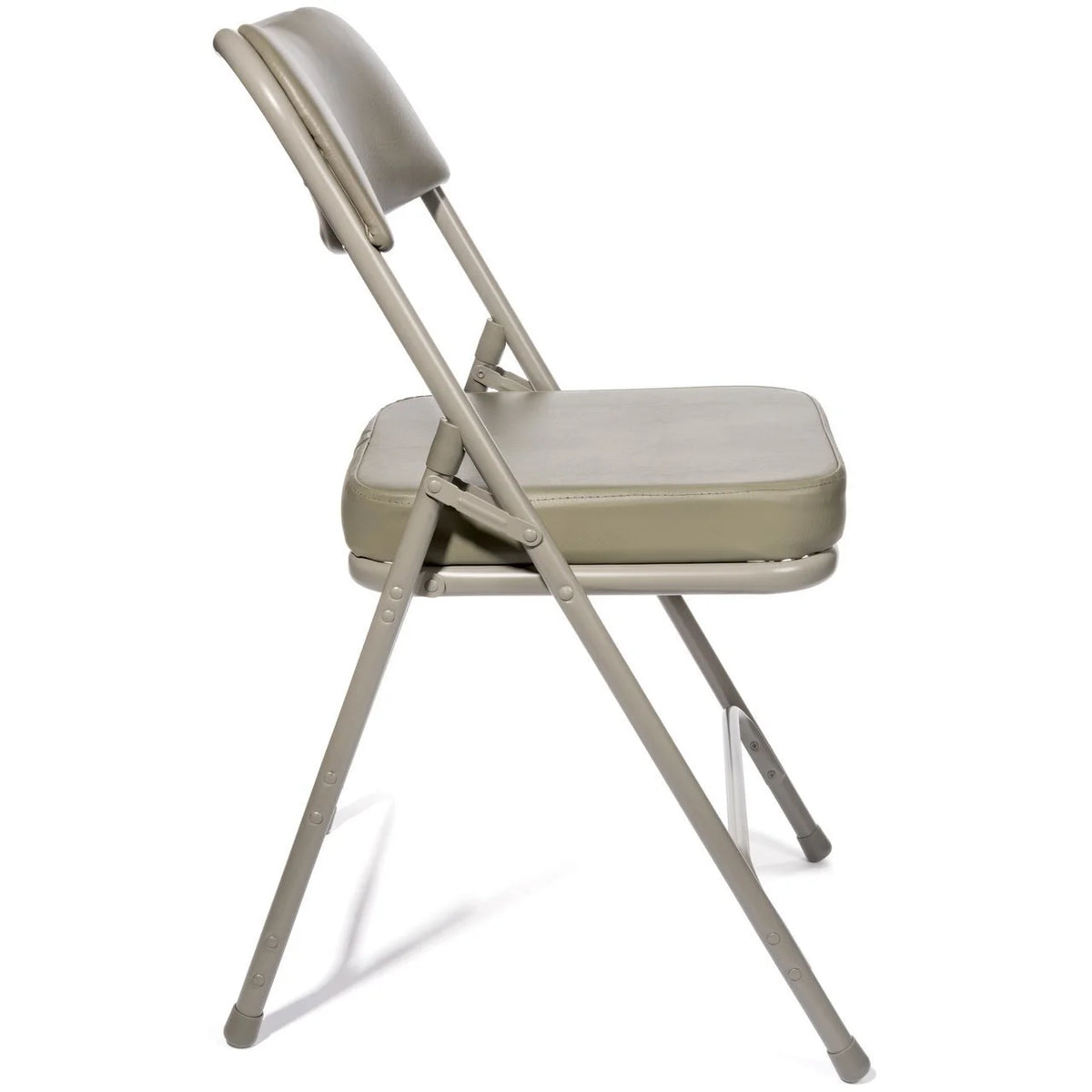 Grey Vinyl Padded Folding Chair (2/Box) U83231