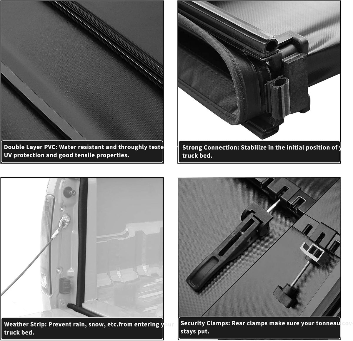 Soft Tri-Fold Truck Bed Tonneau Cover E293796