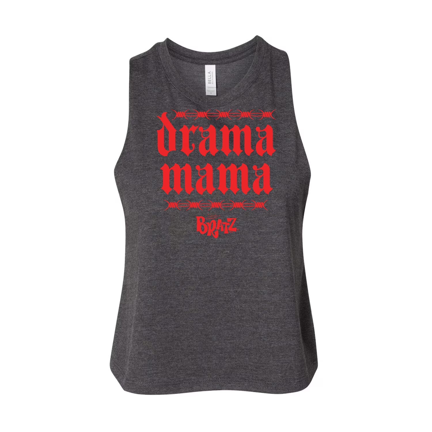 Juniors Cropped Racerback Tank Top K46423