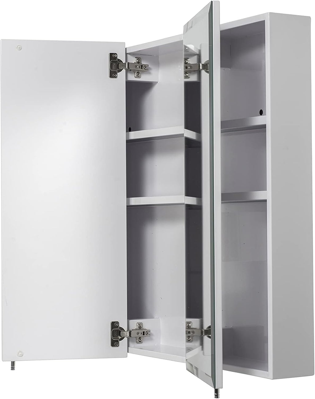 Triple Door Tri-View Cabinet, 30-Inch x 36-Inch, White U6489