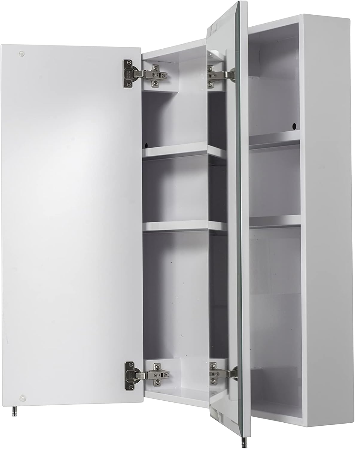 Triple Door Tri-View Cabinet, 30-Inch x 36-Inch, White U6489