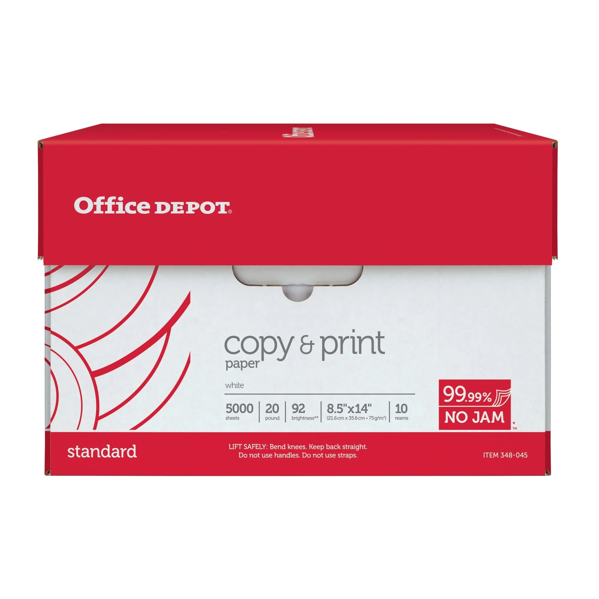 Legal Size 20 Lb Copy Paper, Case Of 10 Reams U581901