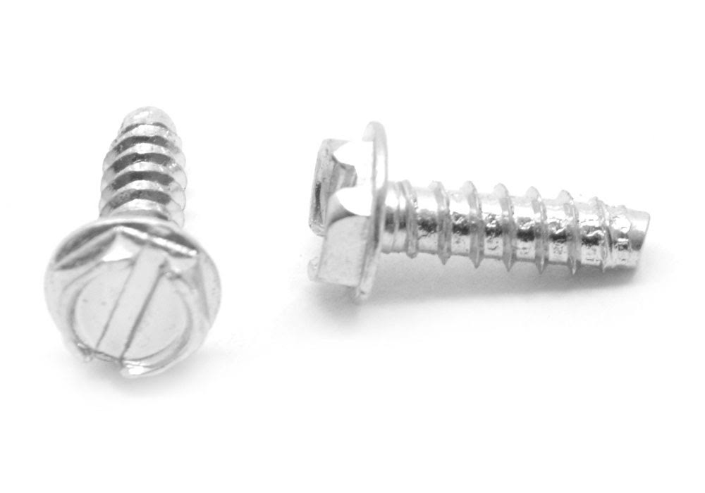 1/4-14 x 2 Slotted Hex Washer Head Sheet Metal Screw T535345