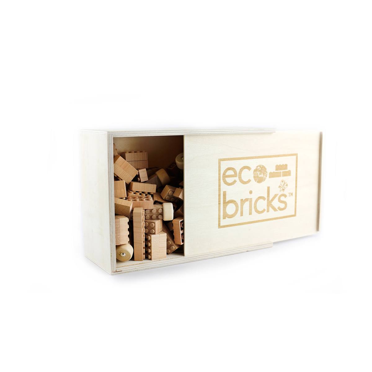 250 Piece Wooden Eco Bricks Set H286431