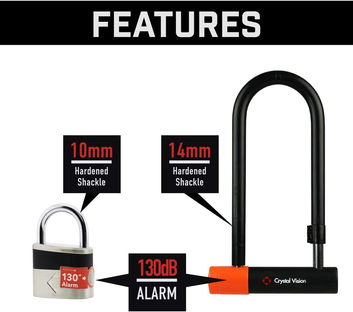 Bike U Lock Combo E449871