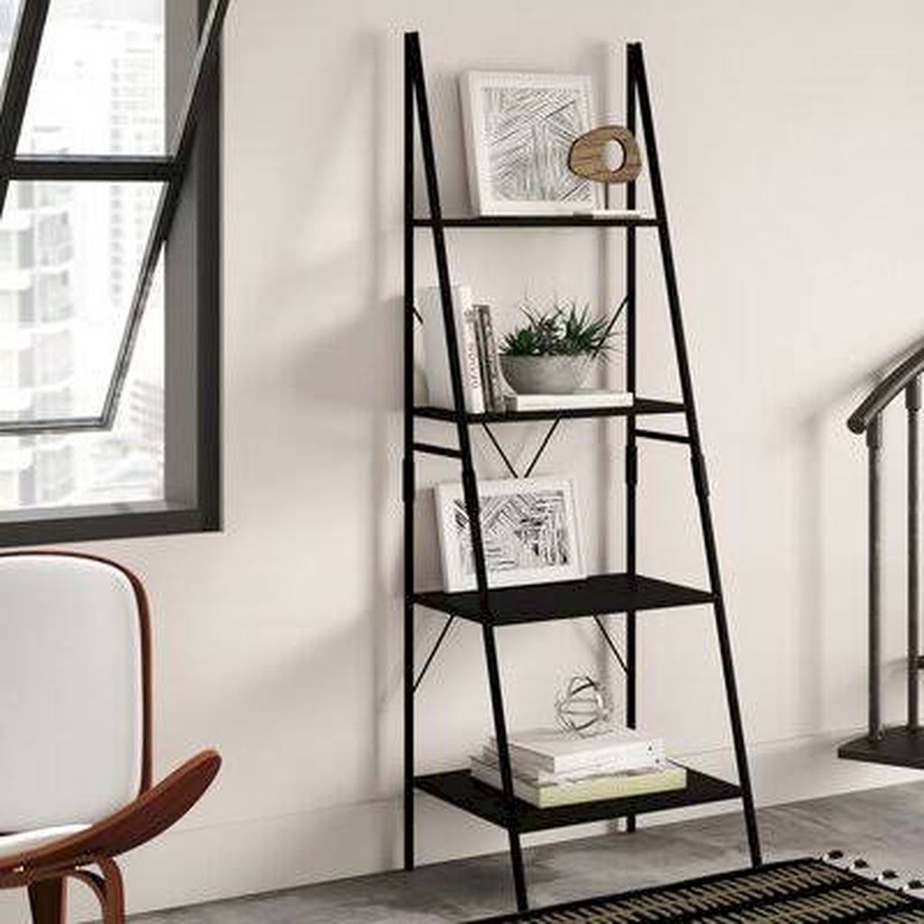 Ebony Ladder Bookcase D90624