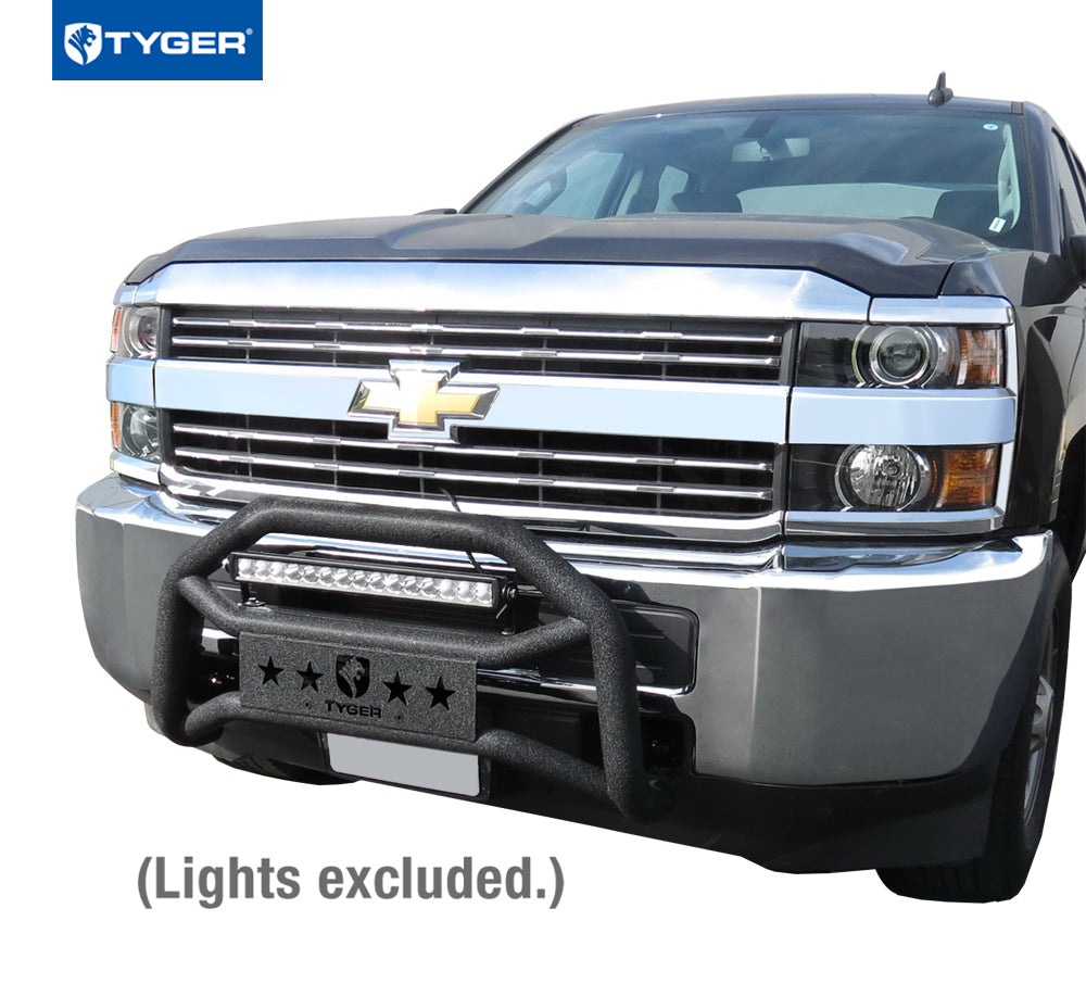 Front Bumper Guard Bull Bar Textured Black Y680