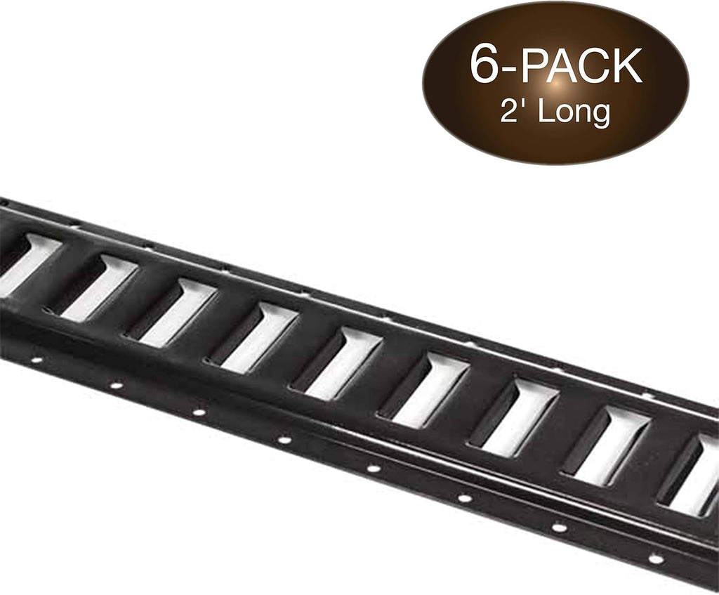 Hot-Dipped Galvanized Steel 2' E Track Tie-Down Rails, Pack of 8 B9409