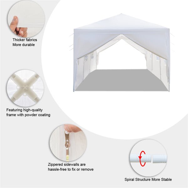 3 x 9m Eight Sides Two Doors Waterproof Tent Y686277