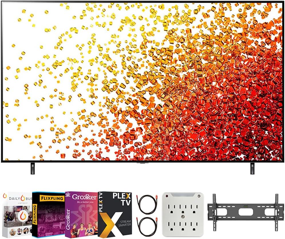 65 Inch 4K UHD Smart LED TV Bundle with Wall Mount and HDMI Cable I54018