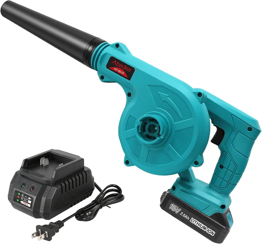 Cordless 2-in-1 Electric Handheld Leaf Blower/Vacuum with 18V 2.0 Ah Lithium Battery, Pack of 2 K893210