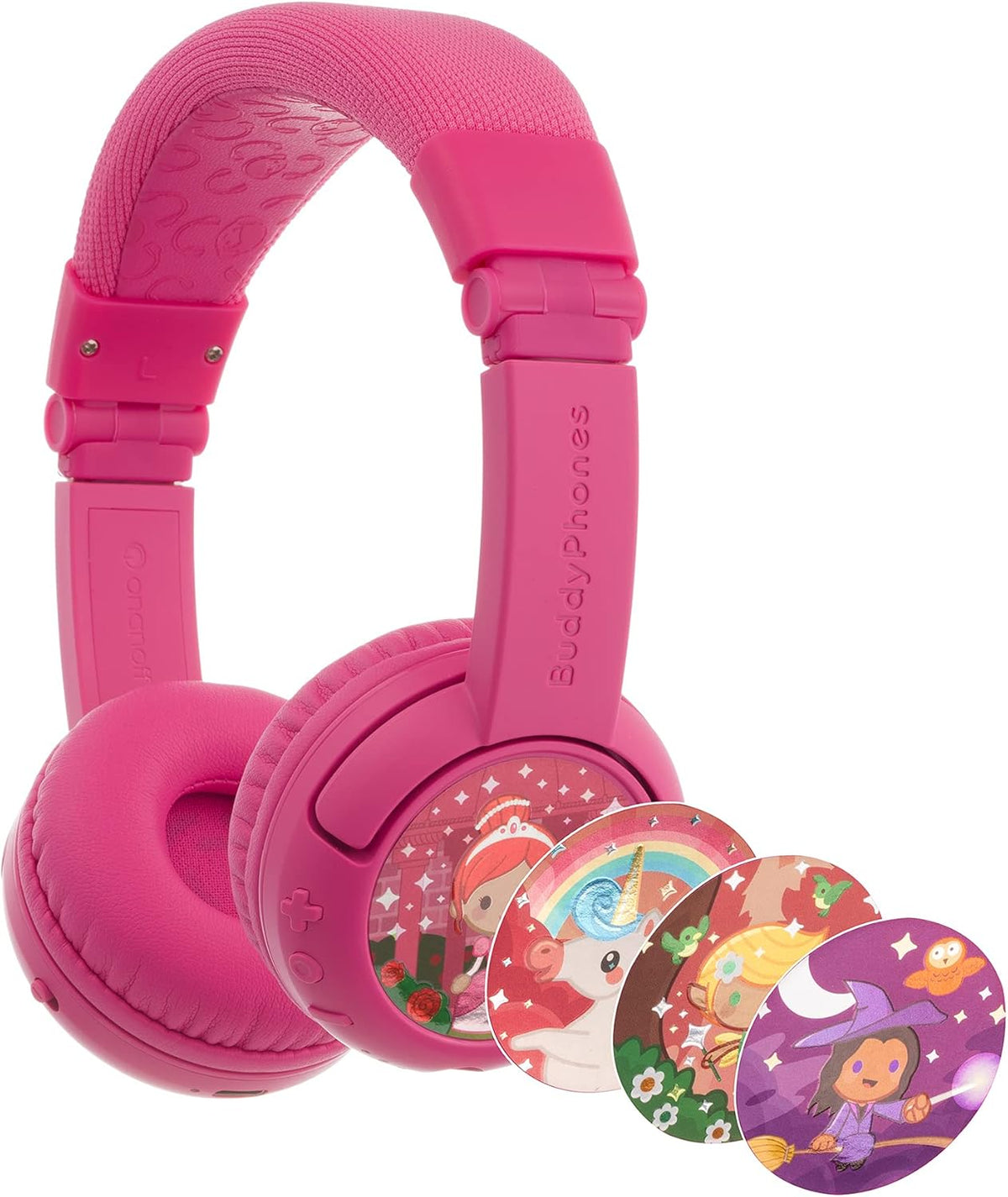 Rose Pink Wireless Bluetooth Kids Headphones Pack of 2 T8571