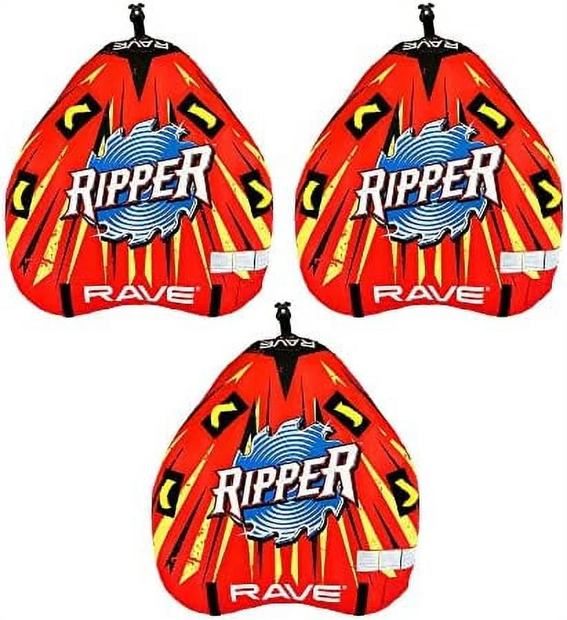 Red Nylon Inflatable Towable Float with Foam Handles C352742