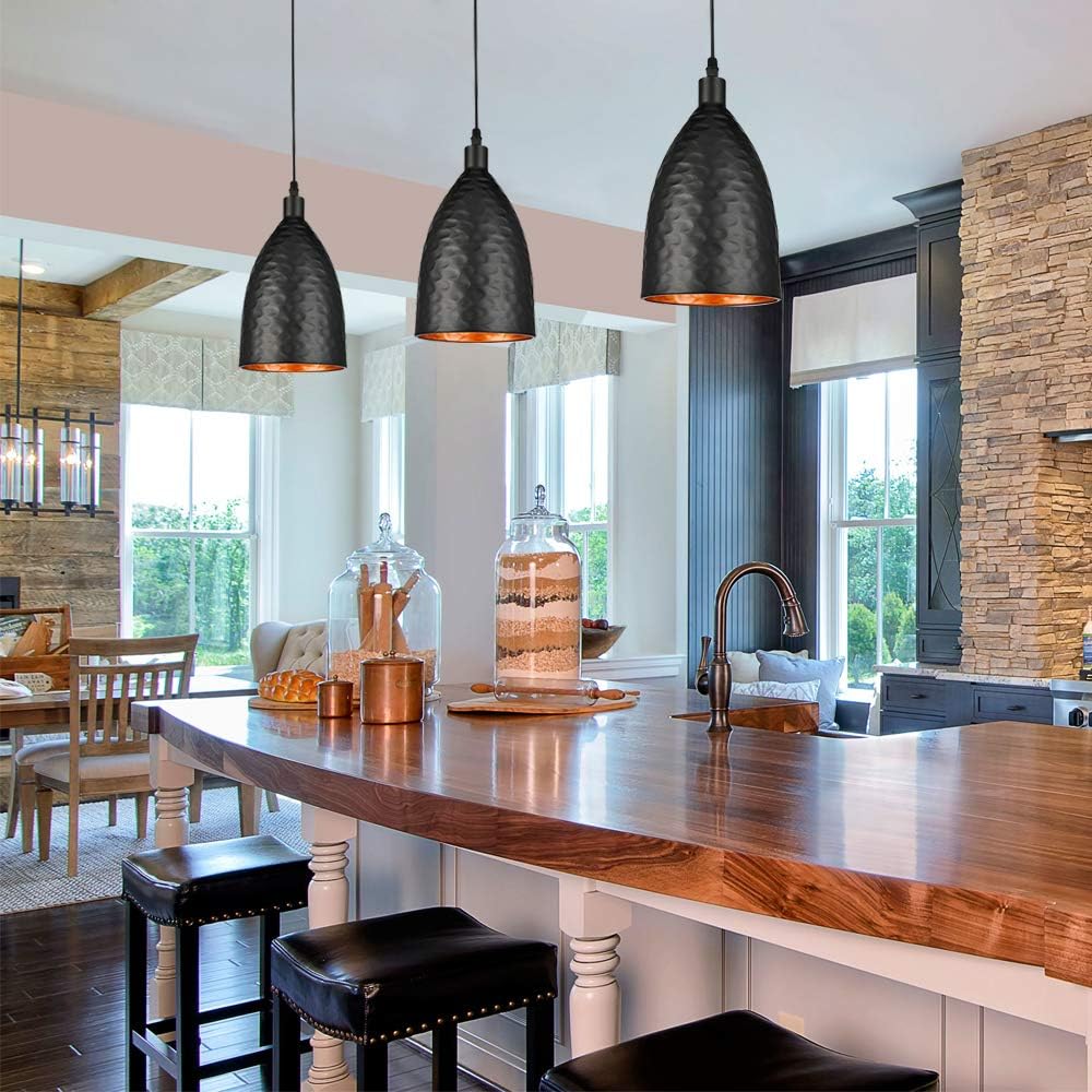 Black Metal Pendant Light V4639