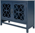 Solid Wood Accent Storage Cabinet with Doors and Adjustable Shelf H6038