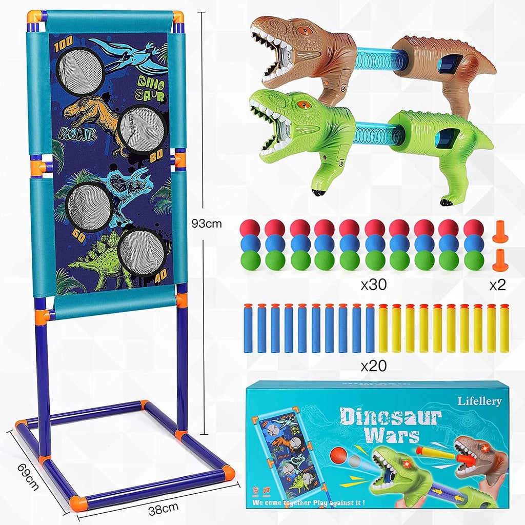Electric Shooting Games Toy Guns with 18 Foam Balls and Standing Shooting Target J471