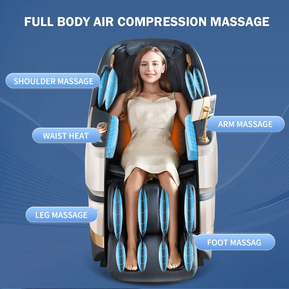 4D Massage Chair with Extendable Footrest G7629