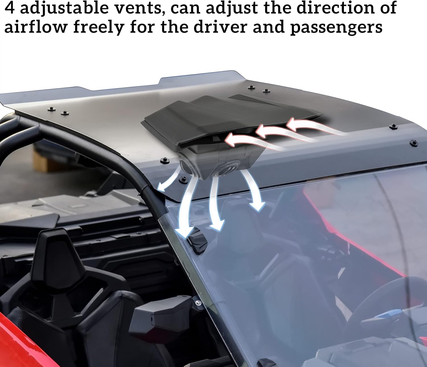 Flat Aluminum Roof Ram Air Kit M863197