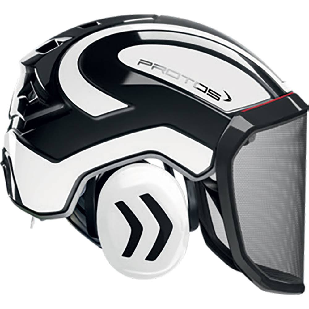 Black and White Arborist Helmet B867223