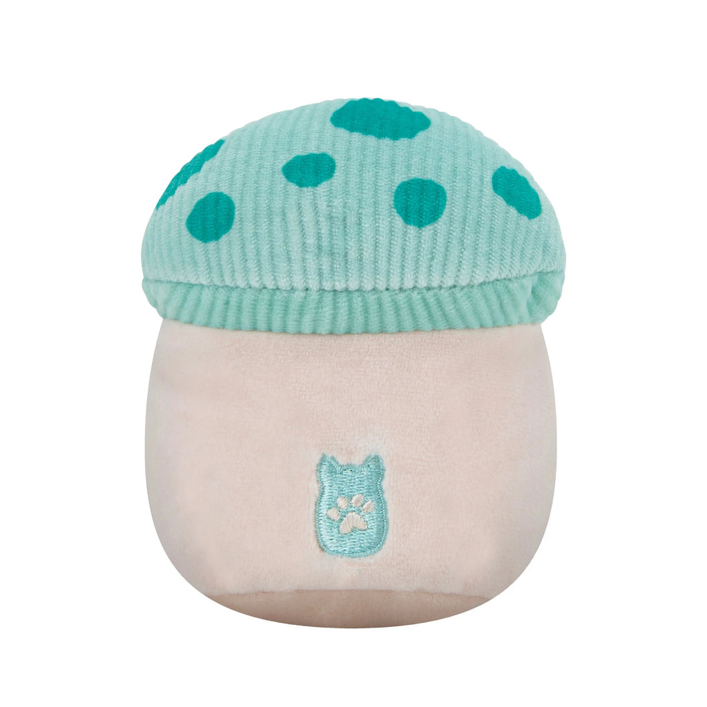 Teal Mushroom Plush Pet Toy E439
