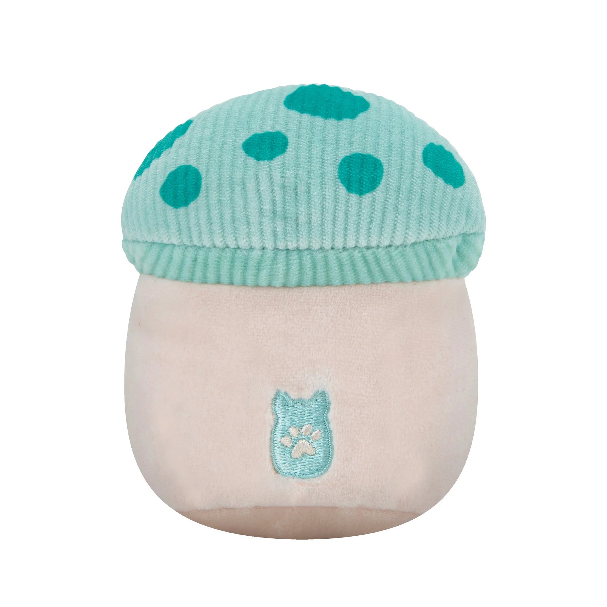 Teal Mushroom Plush Pet Toy E439