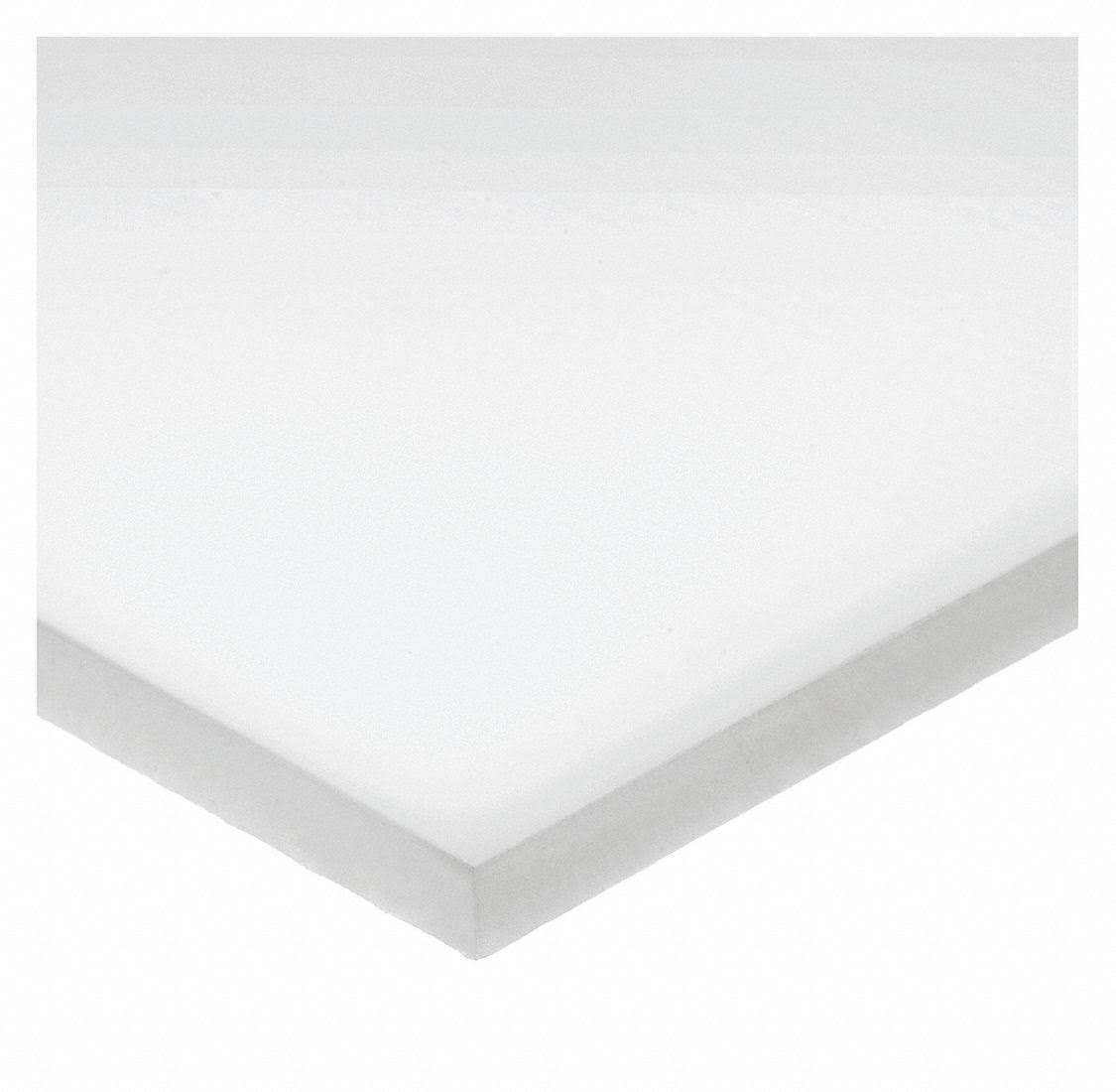 White UHMW Polyethylene Plastic Sheet P3883