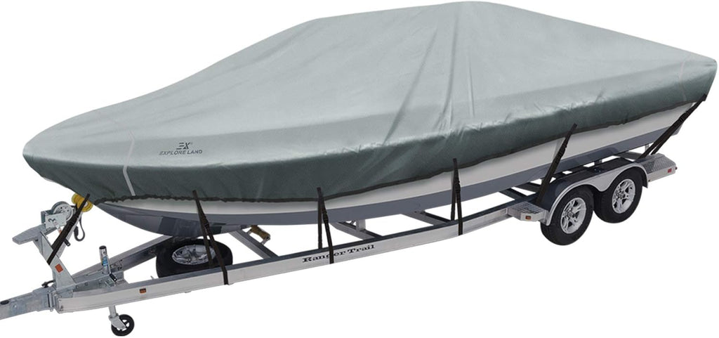 Trailerable Waterproof Boat Cover, Blue, Pack of 2 W714