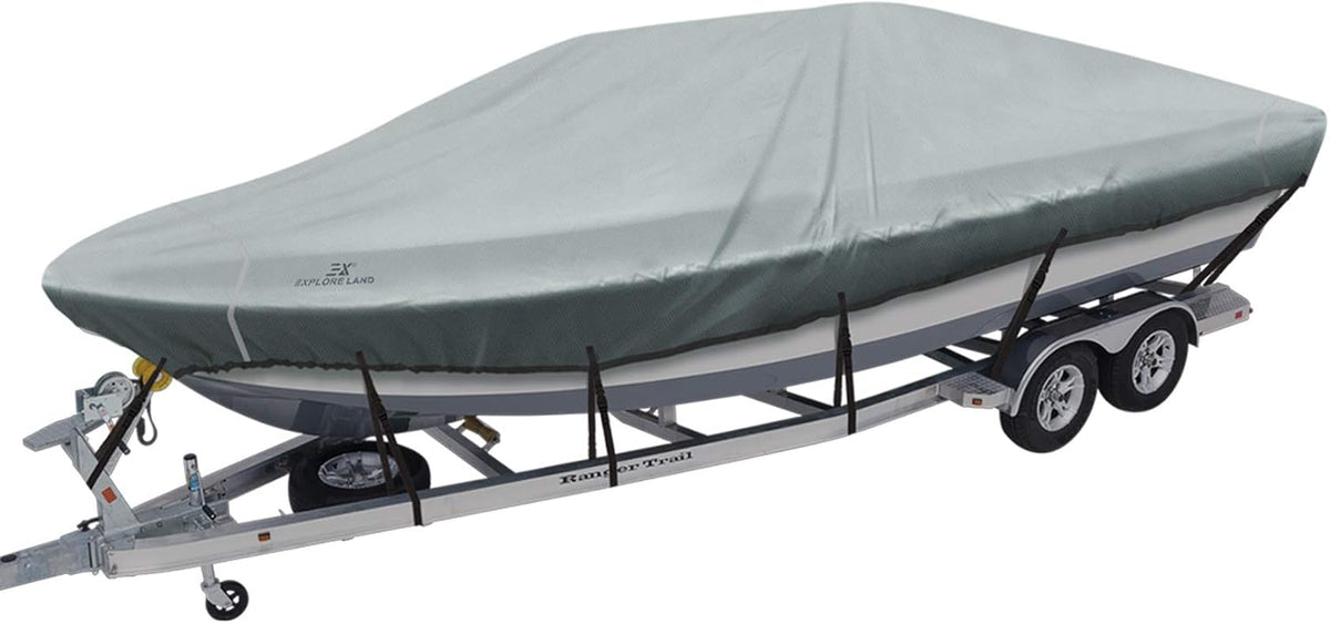 Trailerable Waterproof Boat Cover, Blue, Pack of 2 W714