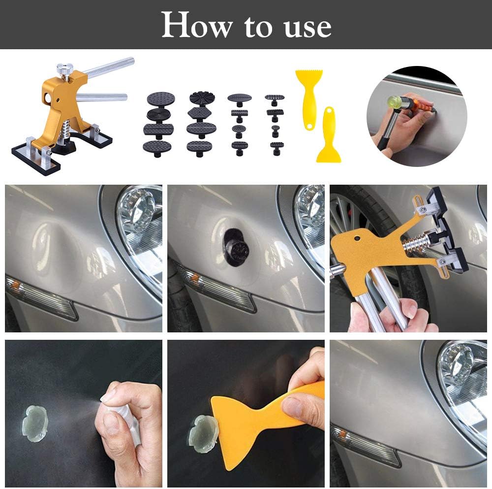 35pcs Dent Puller Kit with Adjustable Width Dent Repair Tools D96027