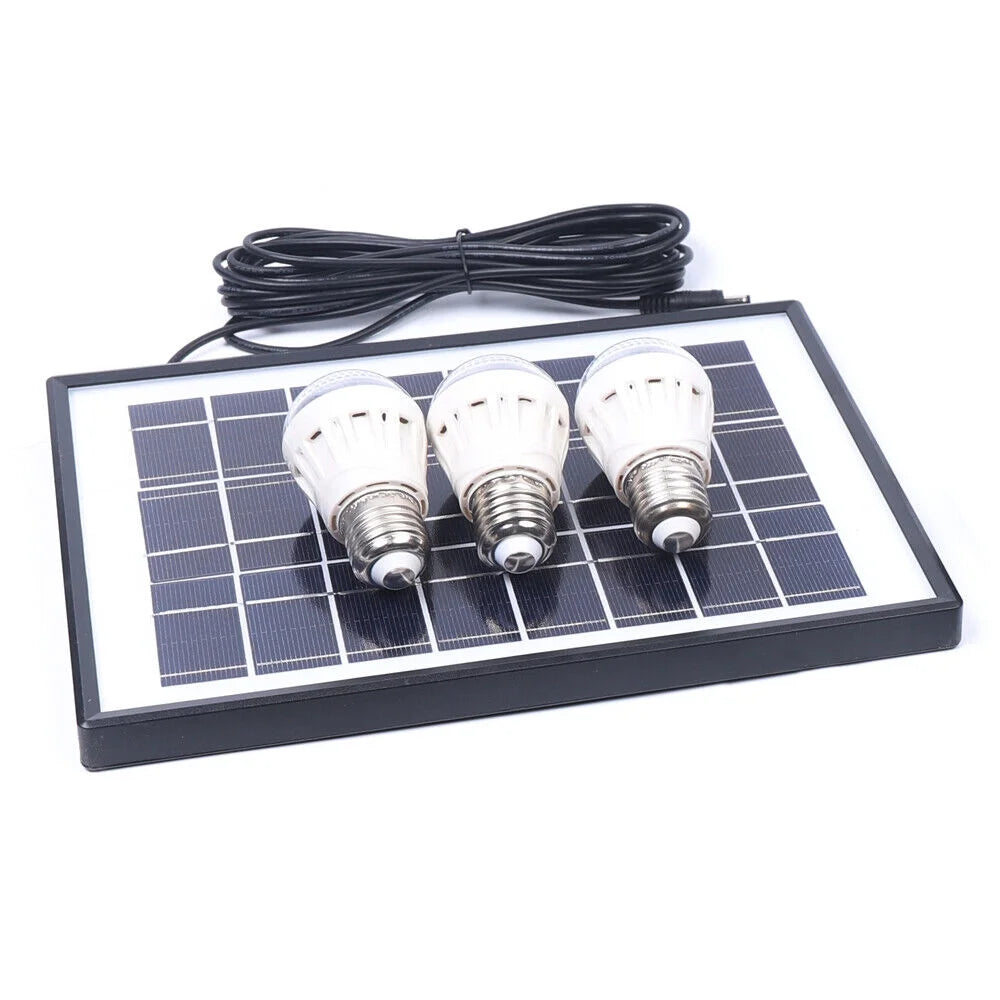 Portable Solar LED Fan Kit 3600mAh 12V G799