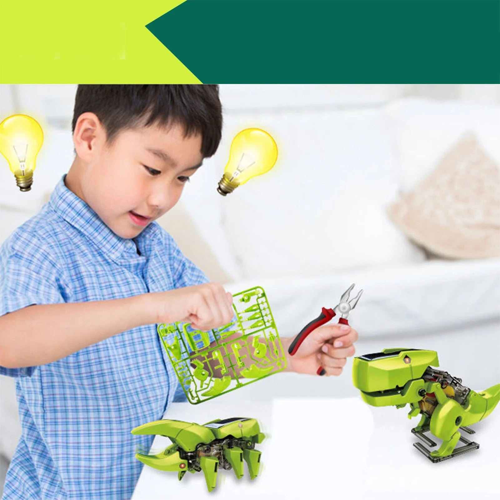 3 in 1 Solar Robot Building Toy for Children Aged 8 9 10 11 12 I21508