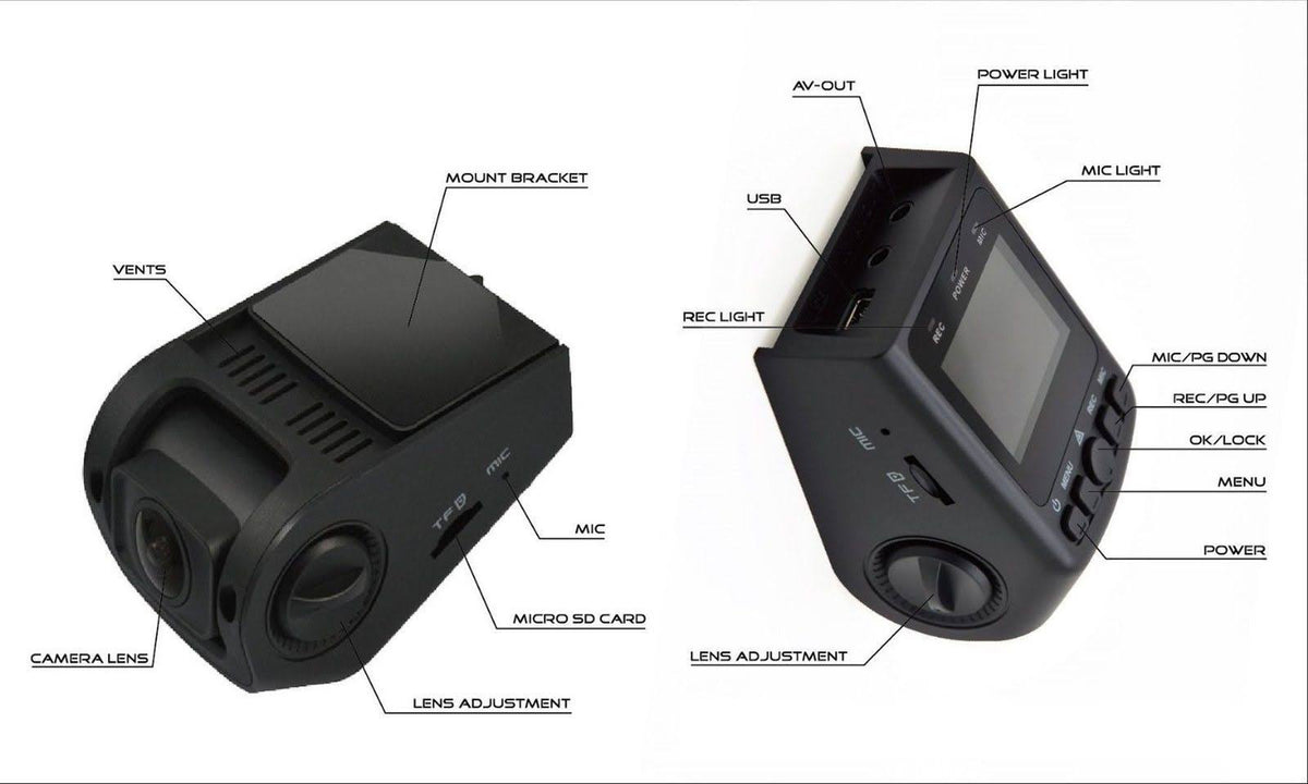 Black Box B40-c Capacitor GPS Stealth Dash Cam - Covert Versatile Mini A118 Full HD 1080p Car DVR - 170° Super Wide Angle 6g Lens N720475