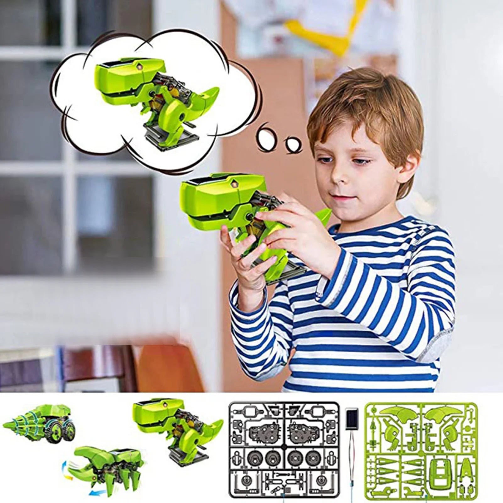 3 in 1 Solar Robot Building Toy for Children Aged 8 9 10 11 12 I21508
