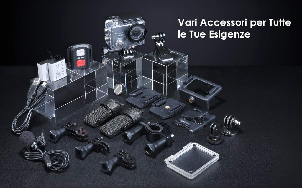 Native 4K 60fps 20MP Touch Screen Wi-Fi Action Sports Camera with 40M Waterproof Case T6701