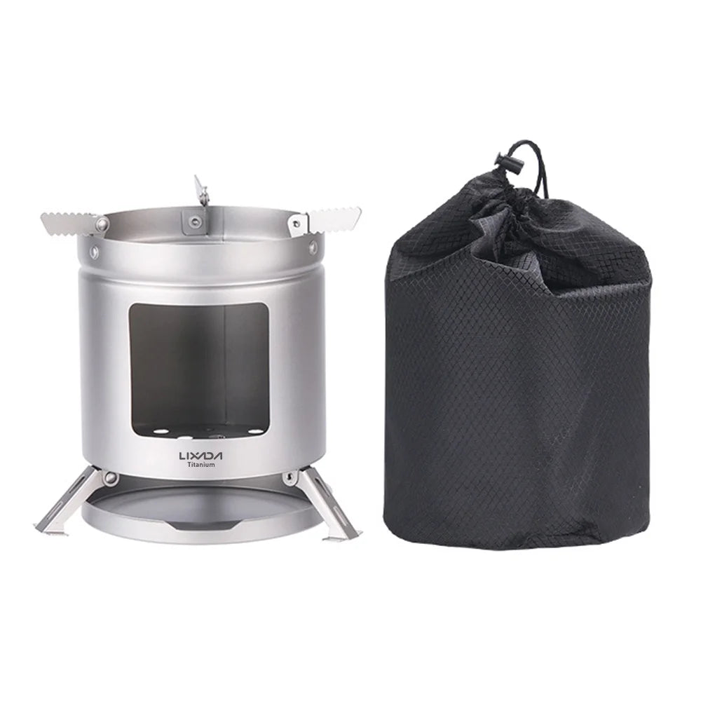Ultralight Folding Camping Pot Holder BBQ Firewood Bracket Y2595