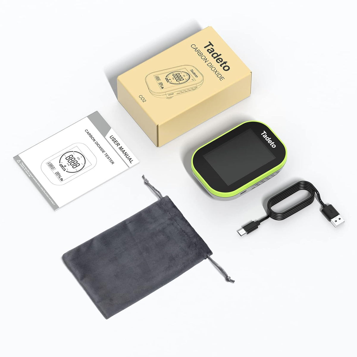 3 in 1 CO2 Monitor with Temperature Humidity N783084
