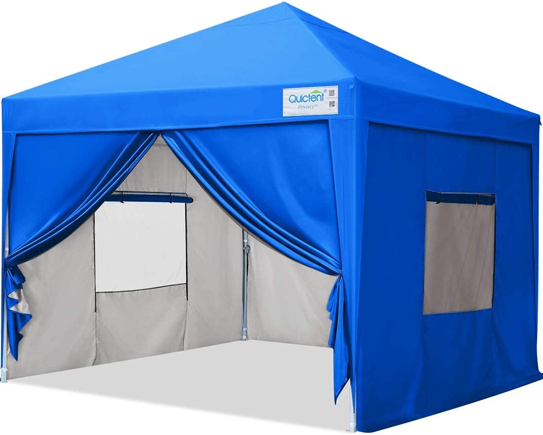 Beige 8x8 Pop up Canopy Tent with Sidewalls A523
