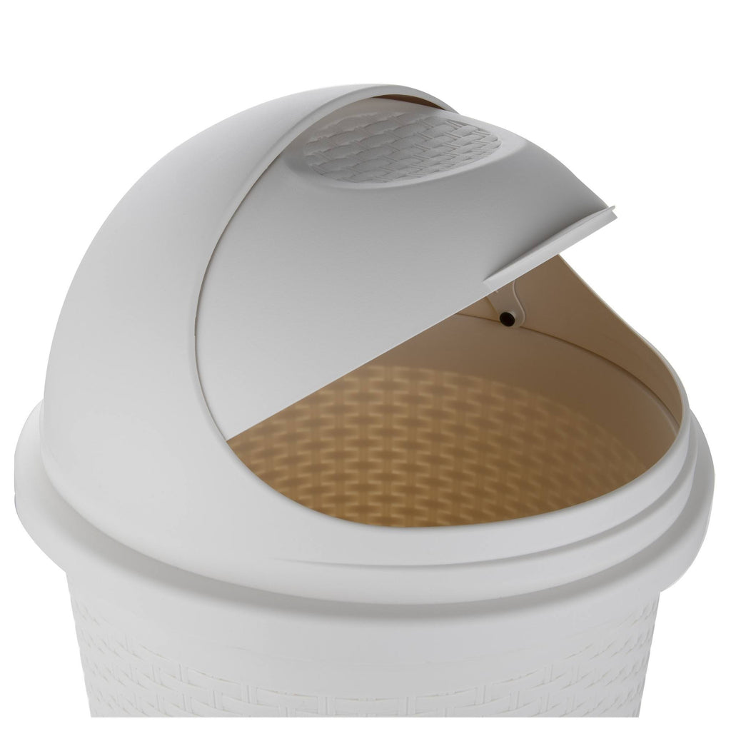 Rattan 55-Liter Trash Can with Lid R910367