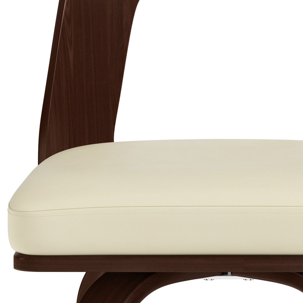 Counter Height Stool in Cream Leather A1762