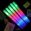 100 PCS Multicolored LED Foam Glow Sticks W4800