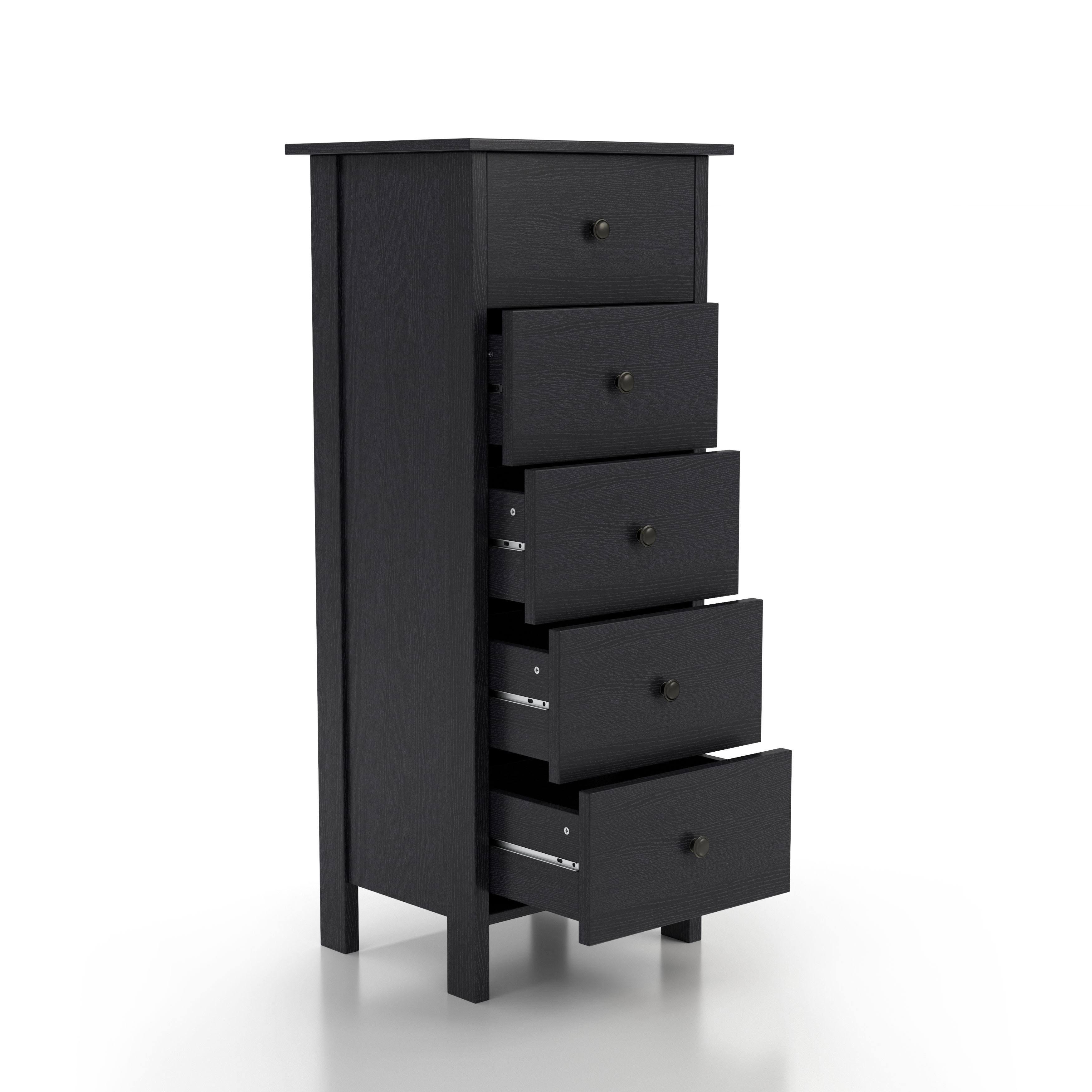 White 5-Drawer Chest J177