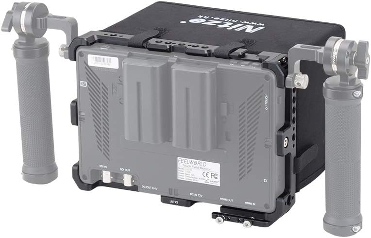 Cage with Sunhood Built-in NATO Rails for Monitor V59378