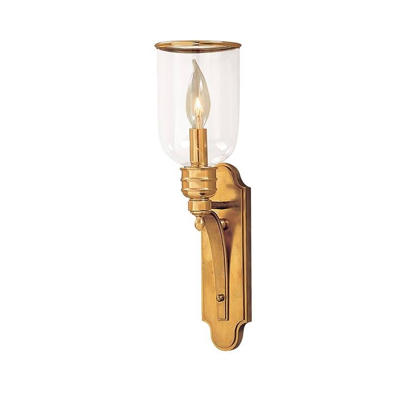 Aged Brass 1-Light Candle Wall Light K56504