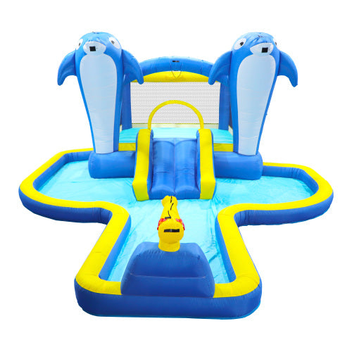 6 in1 Kids Inflatable Water Slide Park with Splash Pool T5671