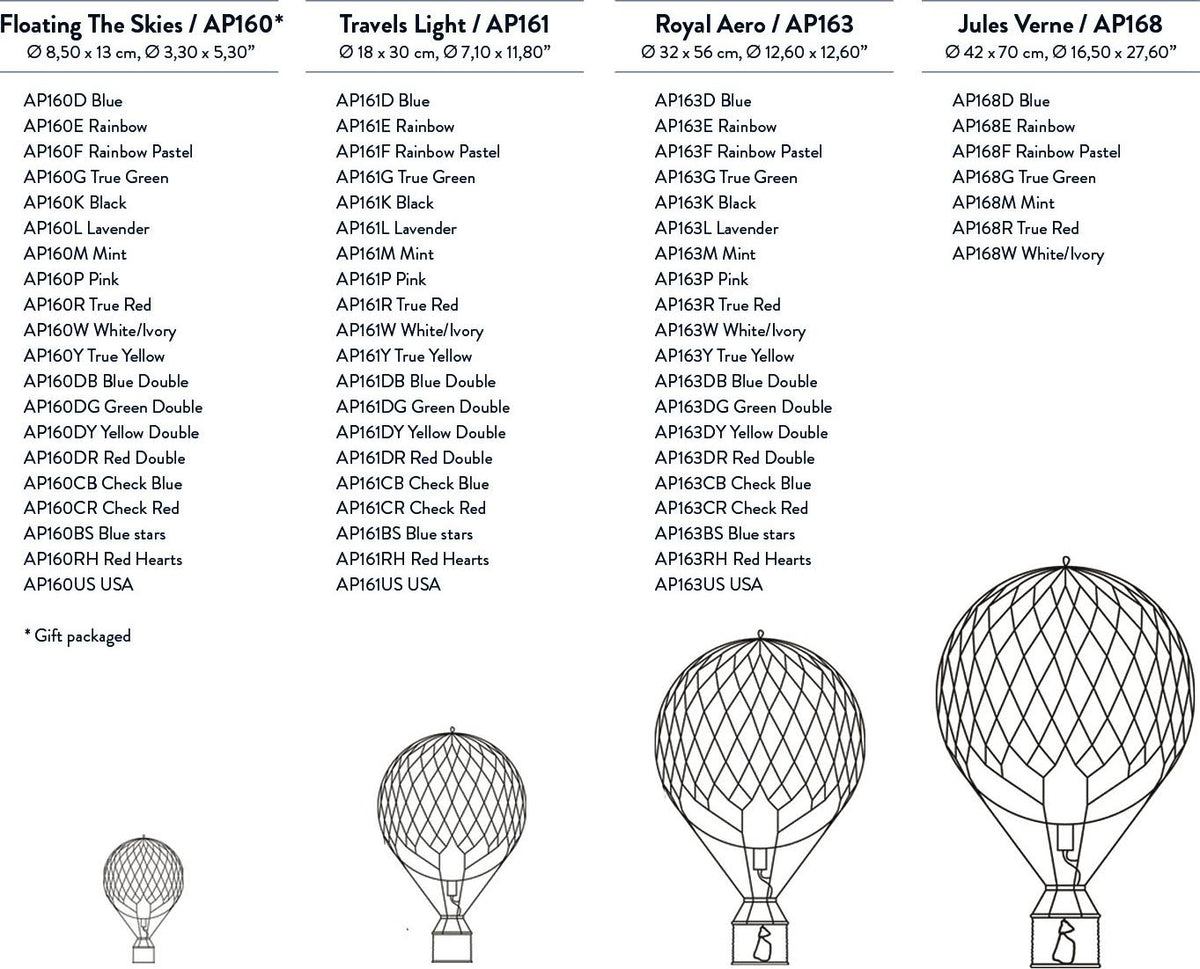 Blue Double Royal Aero Balloon Z690