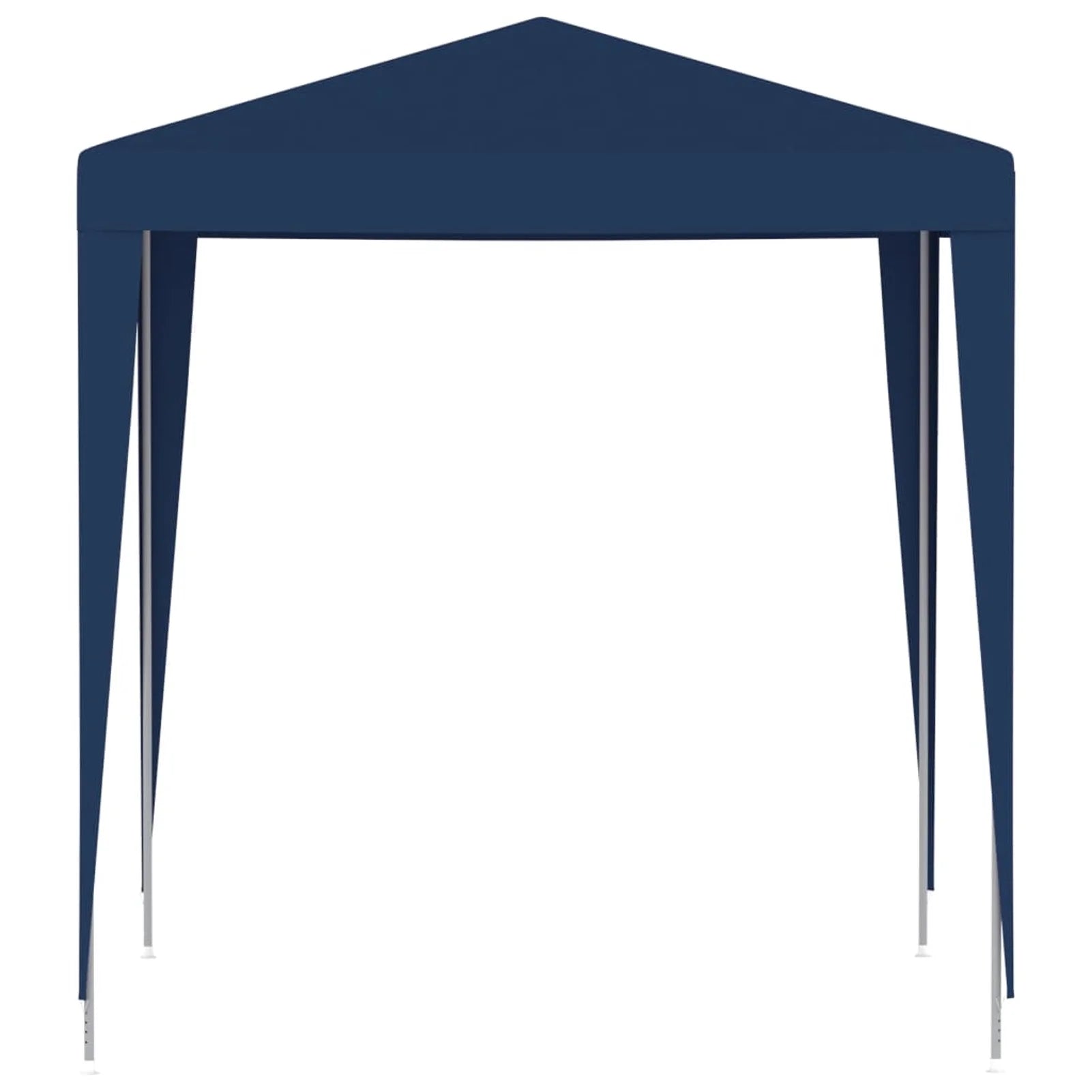 Blue PE Roof Party Tent Gazebo Canopy 6.6ft x 6.6ft x 7.9ft V302962