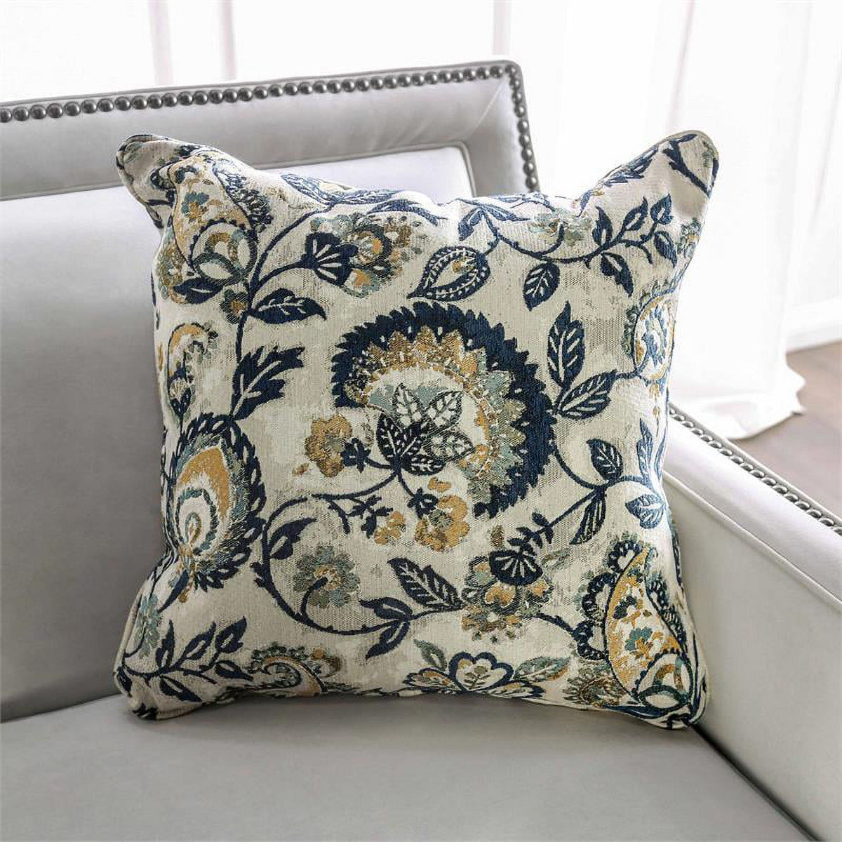 Light Gray 2-Piece Fabric Sofa Set S583
