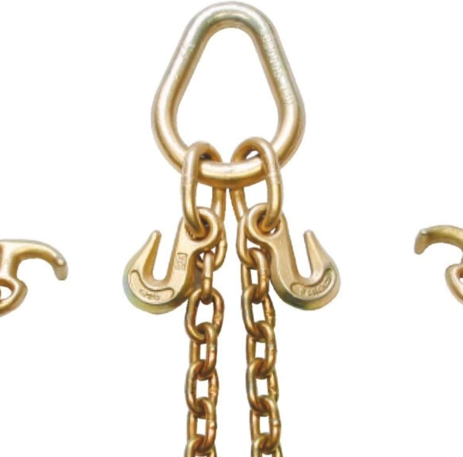 Towing Chain Bridle with Universal RTJ Clusters, Grade 70, 84 Inch, 4,700 Pound Safe Working Load P300606